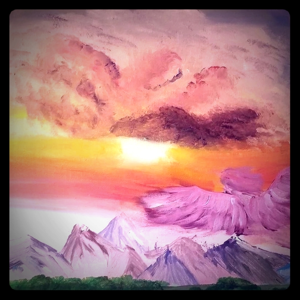 Crossing Over acrylic painting